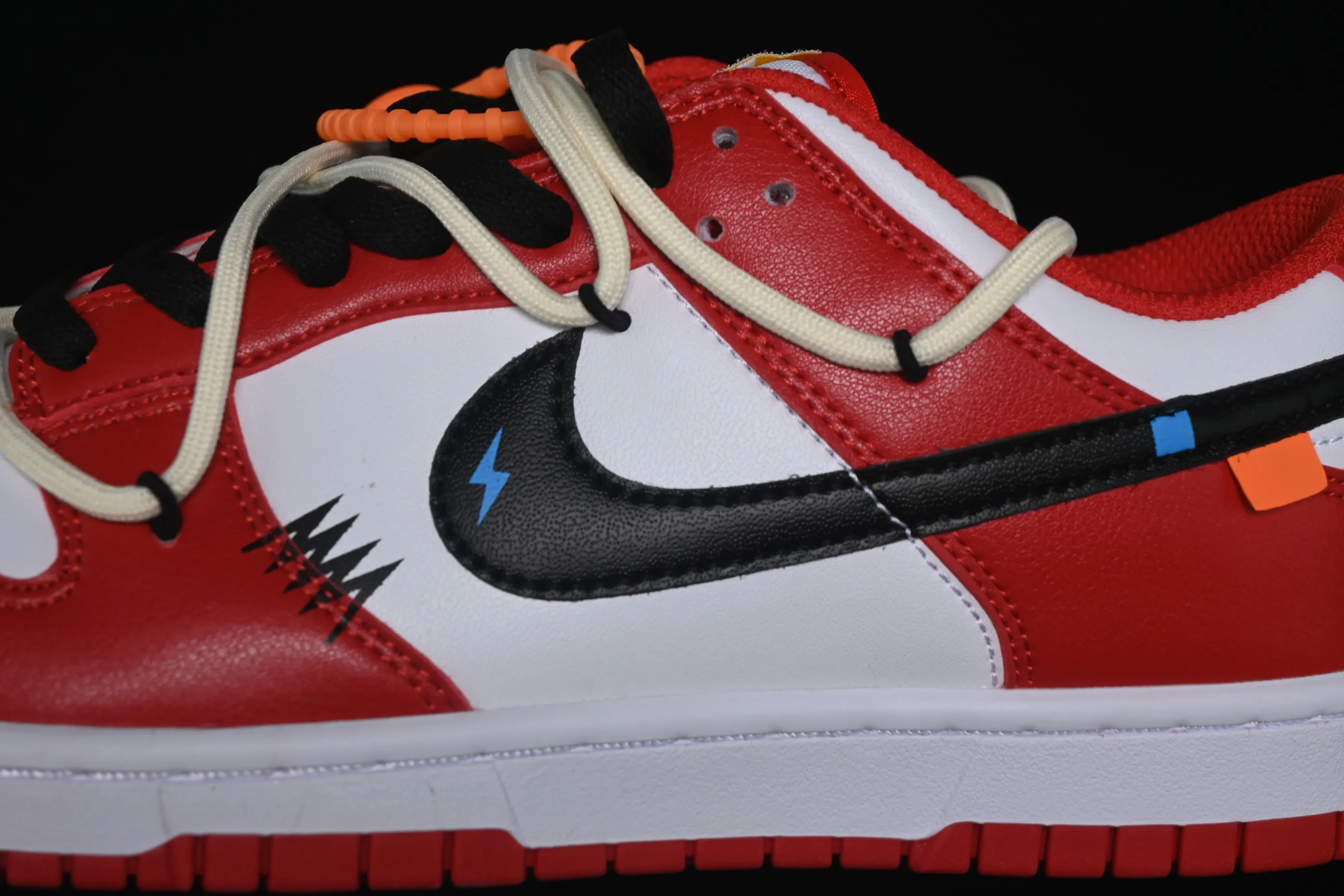 All categories Nk SB Dunk Series Nk SB Dunk Low High-end customized low-top sneakers Nike SB Dunk Low white black red strap low-top casual sneakers DD1391-602